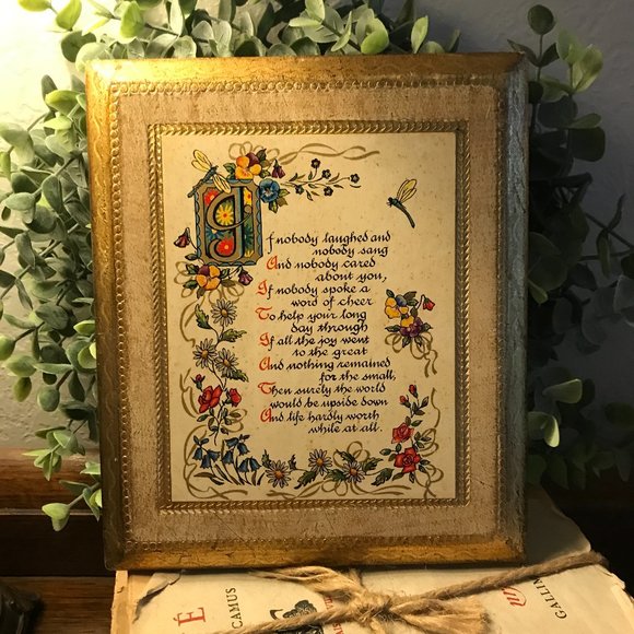 vintage Florentine plaque